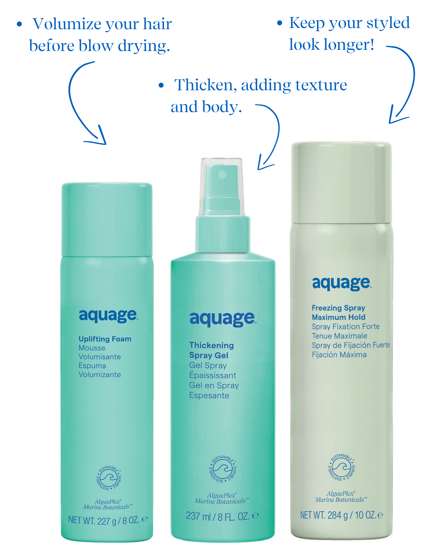 Aquage Hair Shampoo Bombshell Blowout Bundle