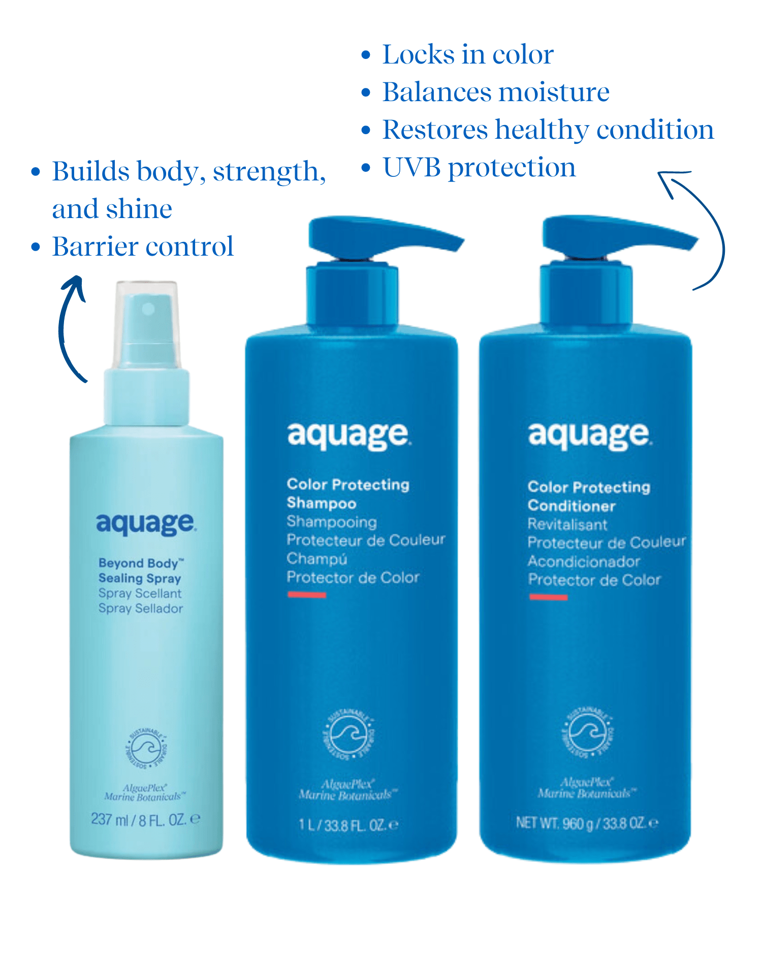 Aquage Hair Shampoo Set Keep That Color Bundle
