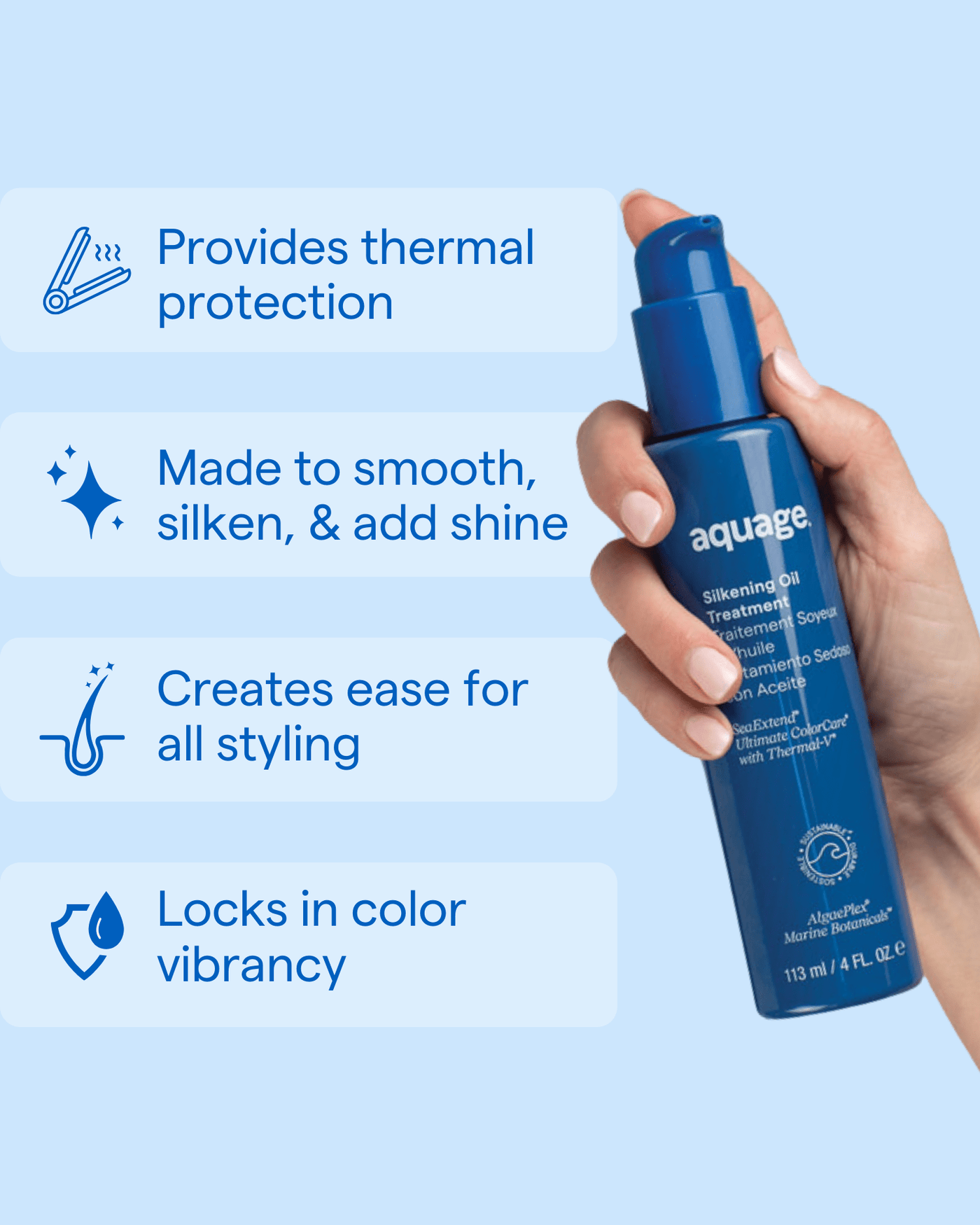 Silkening Oil Treatment – Aquage Hair